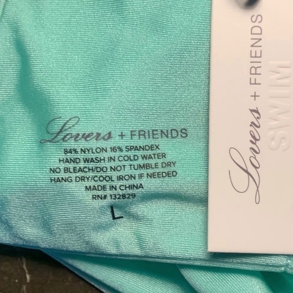 💋NWT Lovers + Friends Mint Green Wrapped Up Bikini Top - Picture 15 of 15
